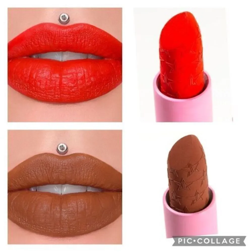NIB Jeffree Star 2  Velvet Trap Lipsticks - Chocolate Fondue & Fire Starter